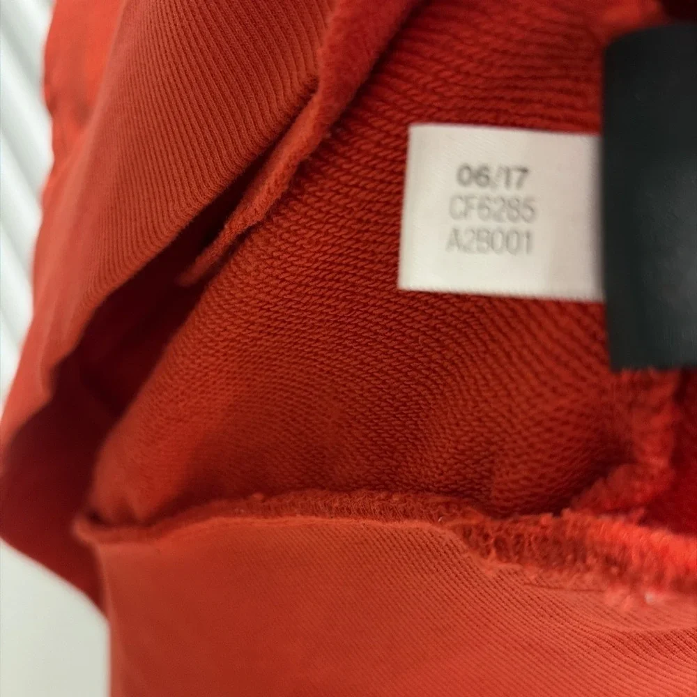 Gosha Rubchinskiy x Adidas 2017 red hoodie hooded top pullover big logo men's XL